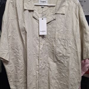 Goodfellow & Co Men's Beige Button Down Shirt